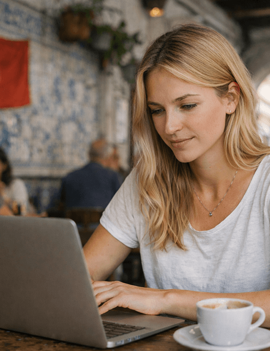 guy with a bag illustration